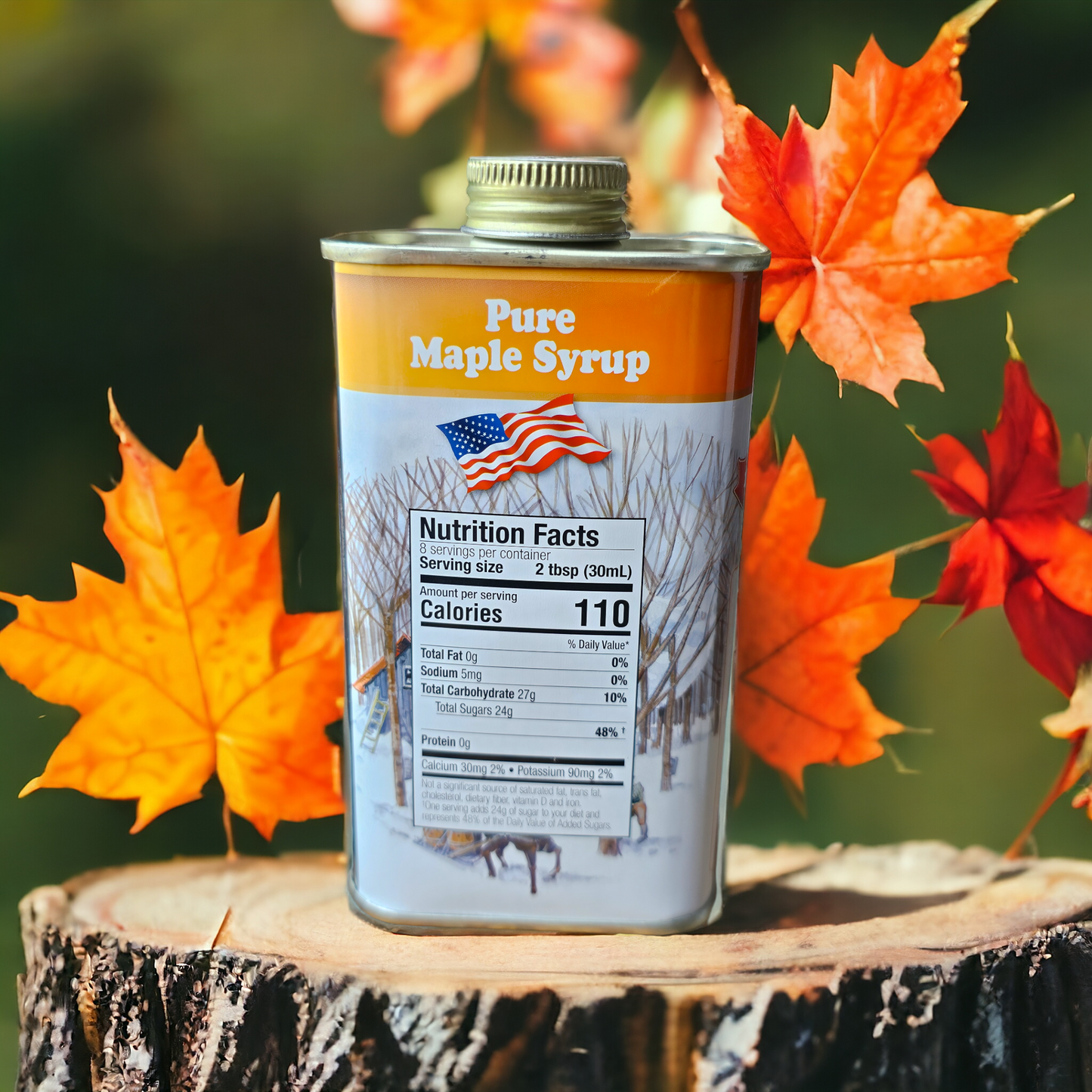 Grade A Vermont Maple Syrup - 8 Ounce Tin